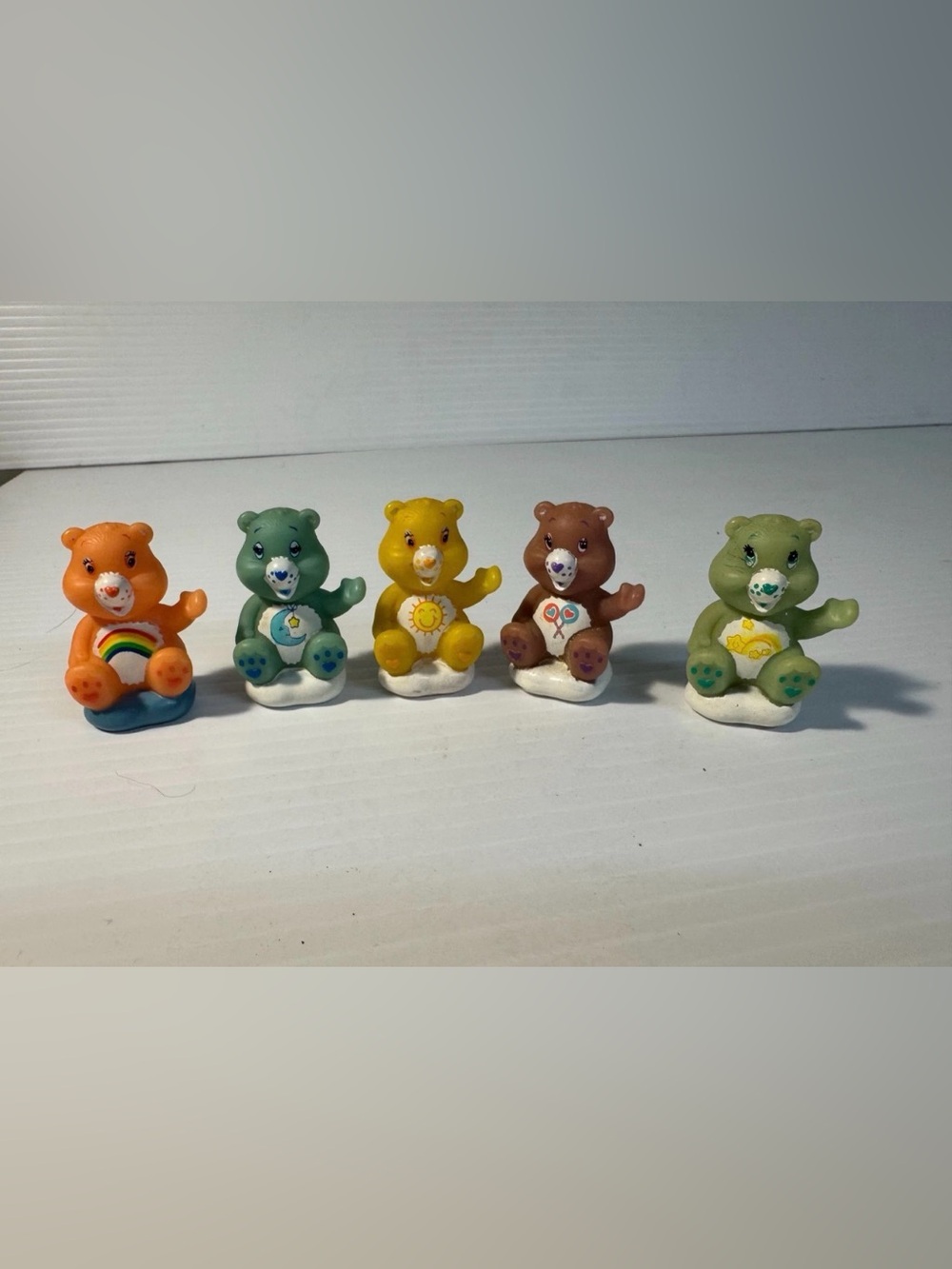 Vintage Care Bears Cake Toppers Set of 5 PVC Figures 80s